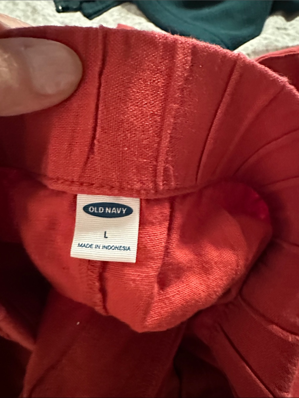 NWT: Old Navy Red Linen Blend Pant